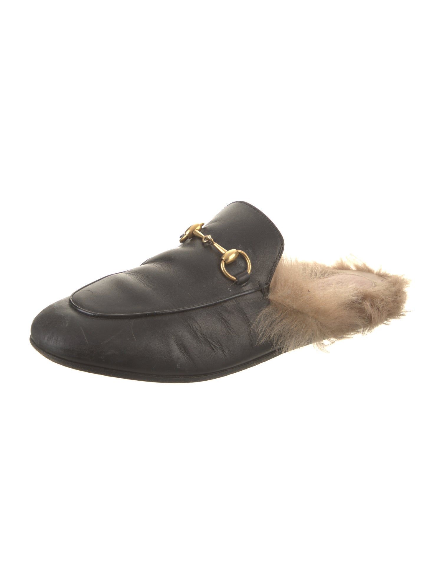 Gucci Horsebit Accent Leather Mules