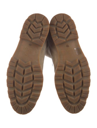 Gucci Sylvie Web Accent Suede Boots