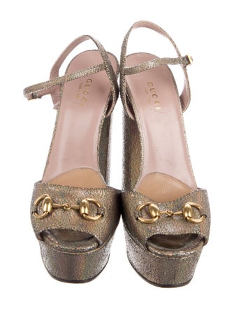 Gucci 1955 Horsebit Accent Leather Sandals