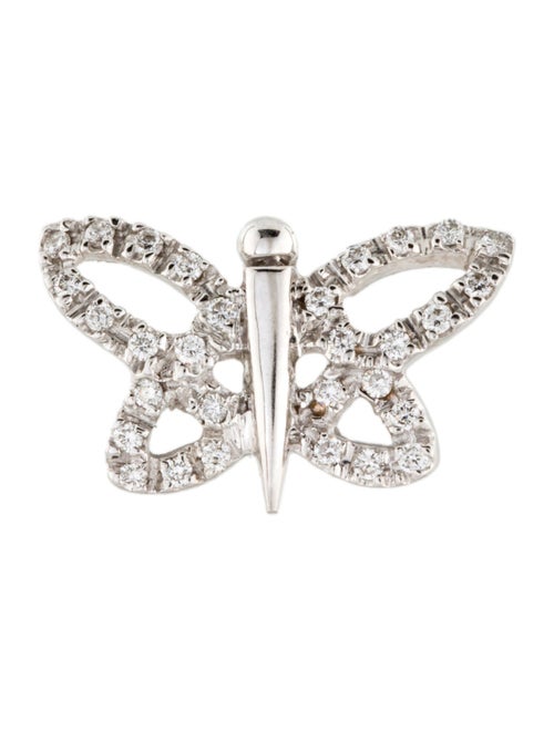 Gucci 18K Diamond Butterfly Single Stud Earring