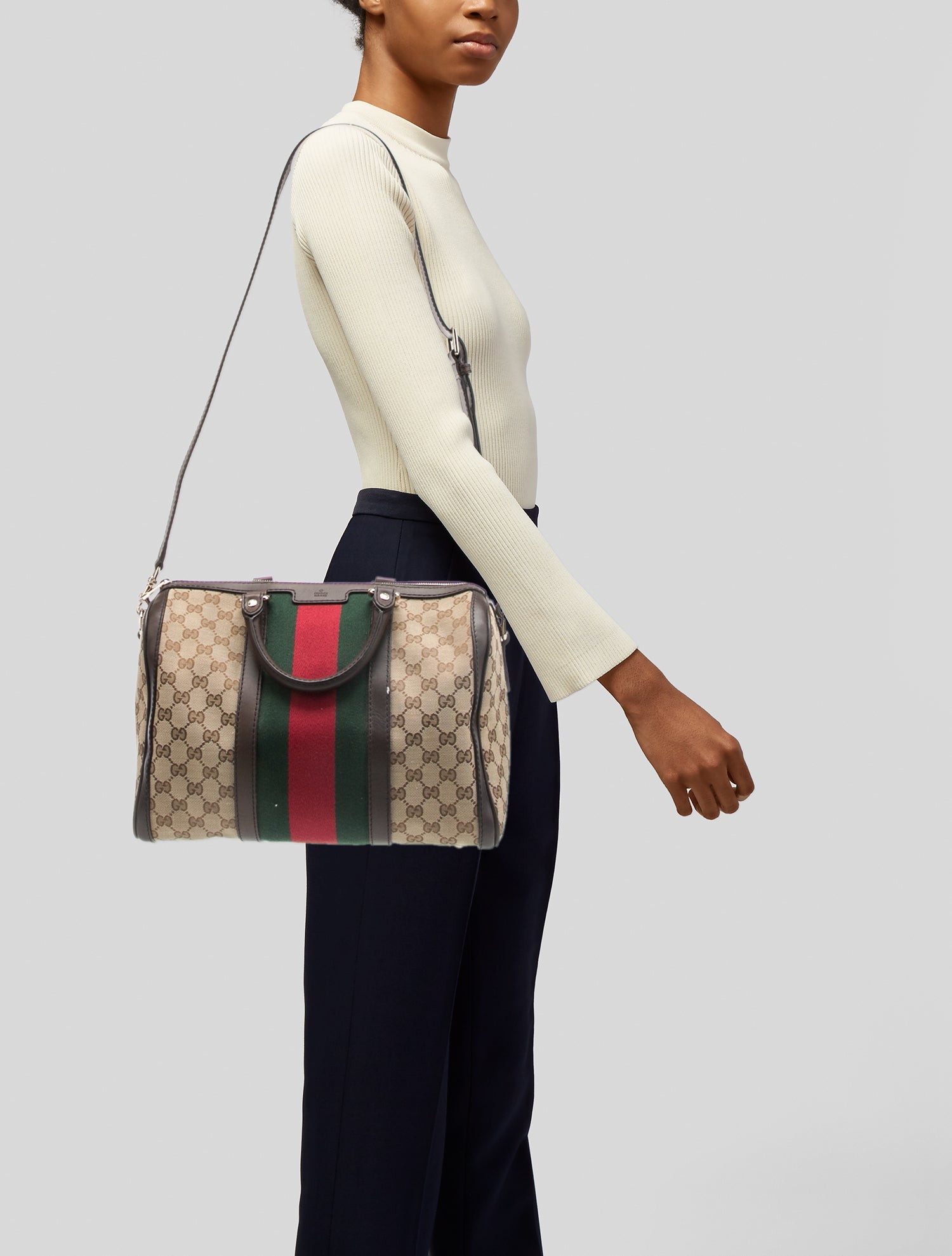 Gucci Canvas Boston