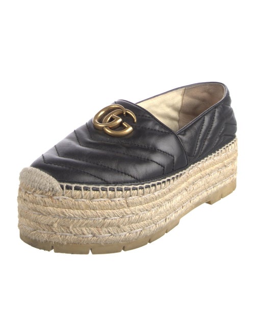 Gucci Double G Logo Leather Mules