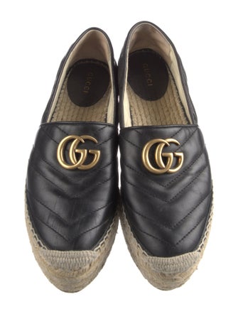 Gucci Double G Logo Leather Mules
