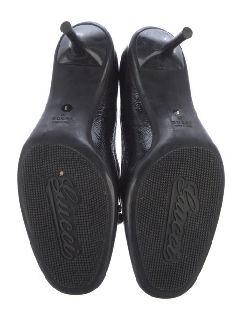 Gucci Interlocking G Logo Patent Leather Pumps