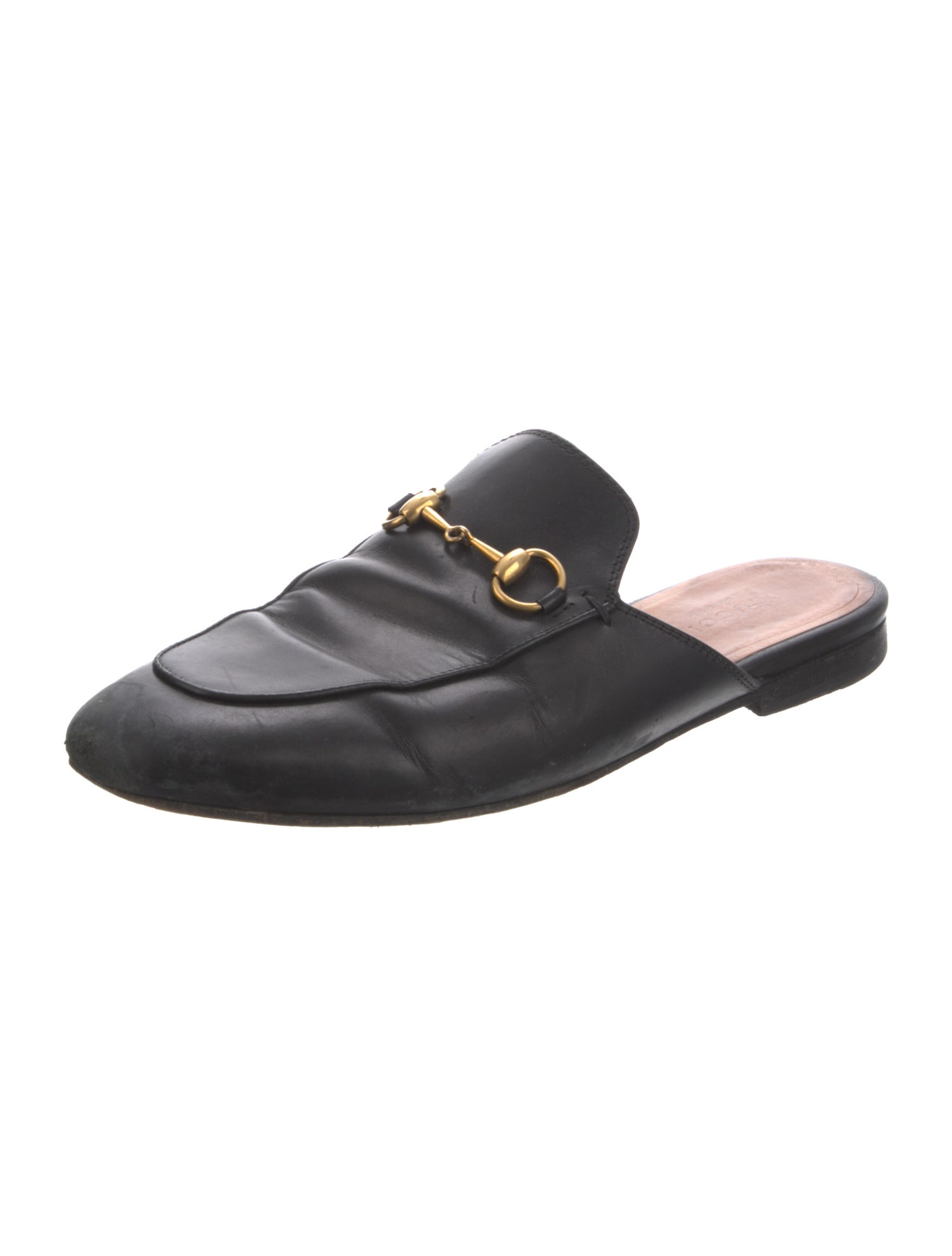 Gucci Horsebit Accent Leather Mules