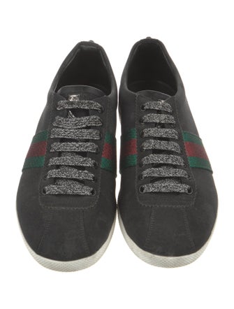 Gucci Web Accent Glitter Sneakers