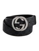 Gucci GG Supreme Leather Trim Embellishment Waist Belt