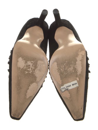 Gucci Velvet Studded Accents Pumps