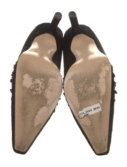 Gucci Velvet Studded Accents Pumps