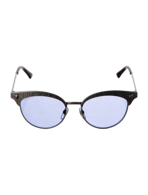 Gucci Interlocking G Logo Round Sunglasses