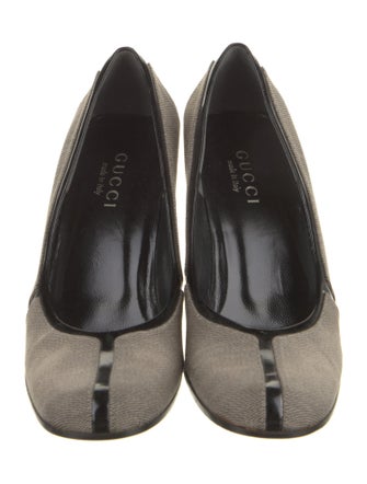Gucci Canvas Printed Pumps