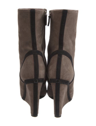 Gucci Interlocking G Logo Suede Boots
