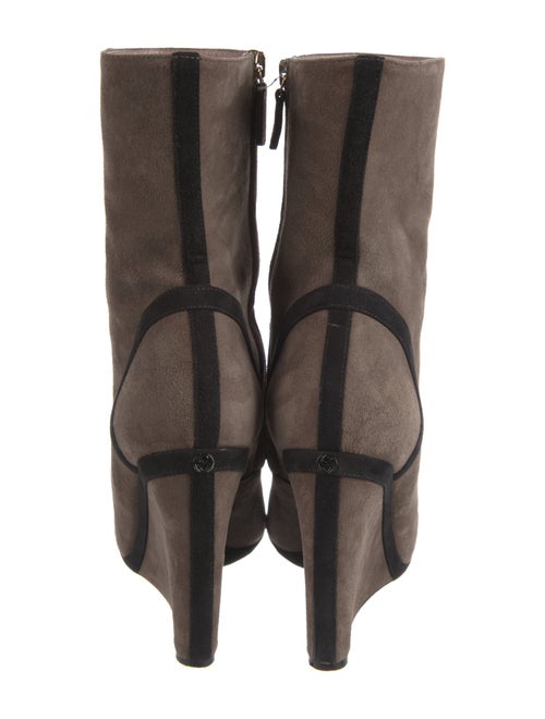 Gucci Interlocking G Logo Suede Boots