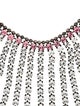 Gucci Crystal Fringe Collar Necklace