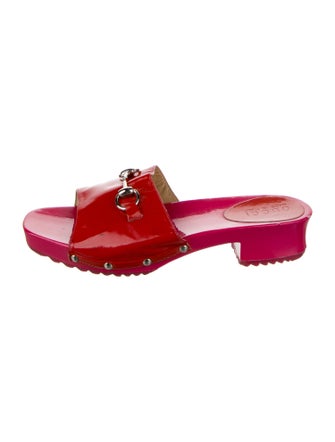 Gucci Patent Leather Slides