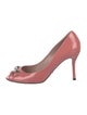 Gucci Horsebit Accent Patent Leather Pumps