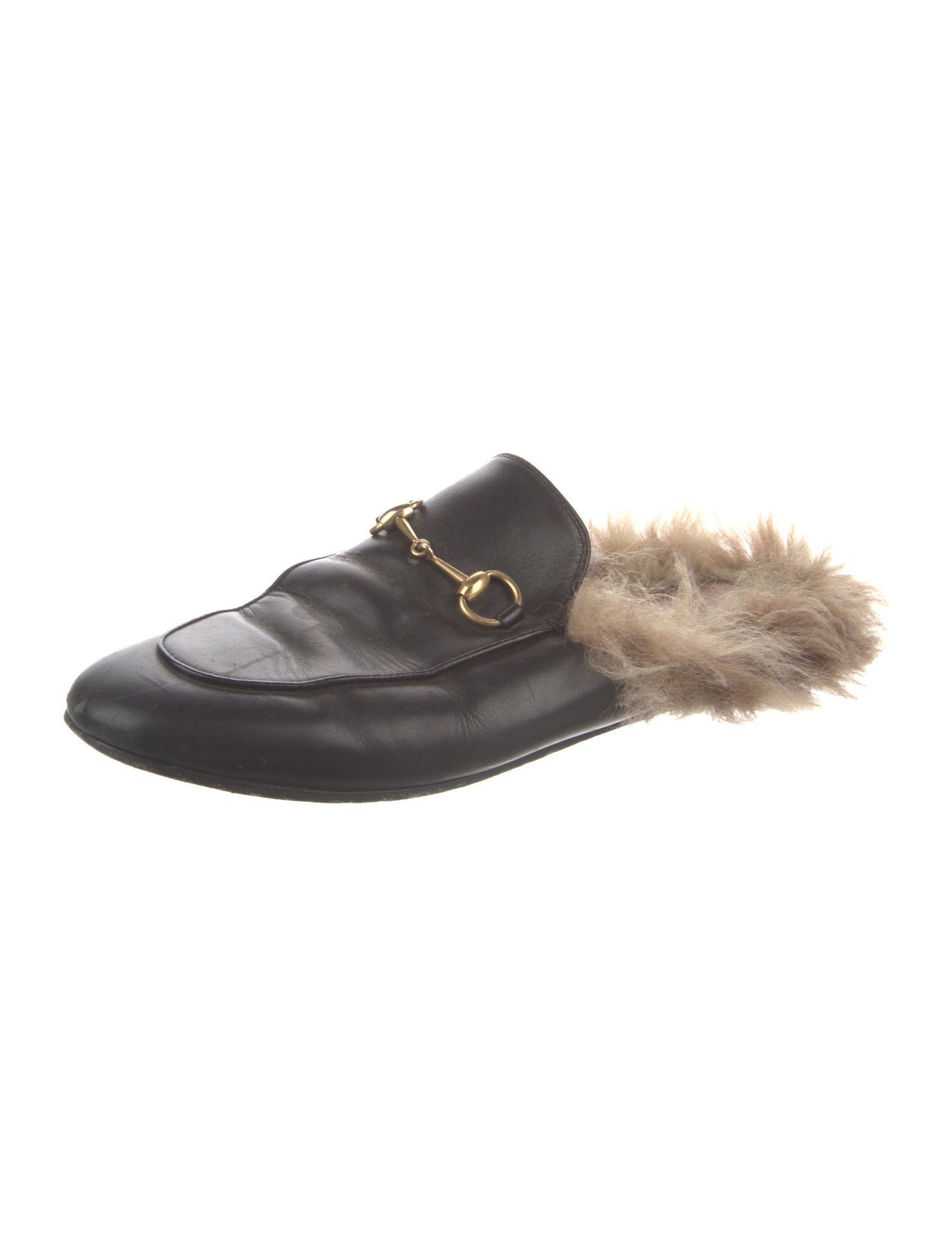 Gucci Horsebit Accent Leather Mules