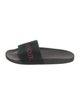Gucci Velvet Graphic Print Slides