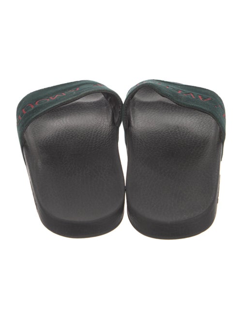 Gucci Velvet Graphic Print Slides