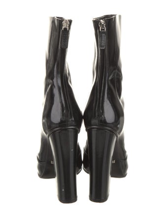 Gucci Horsebit Accent Patent Leather Boots