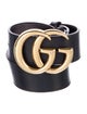 Gucci Double G Logo Leather Belt