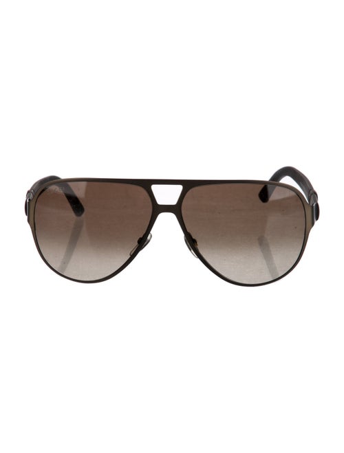 Gucci Web Accent Aviator Sunglasses