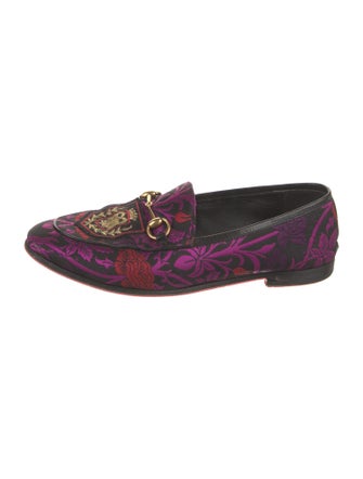 Gucci Horsebit Accent Printed Loafers