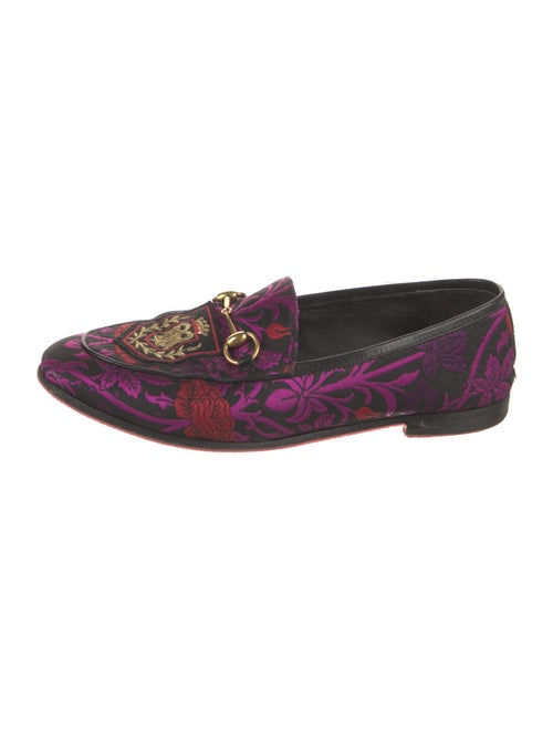 Gucci Horsebit Accent Printed Loafers