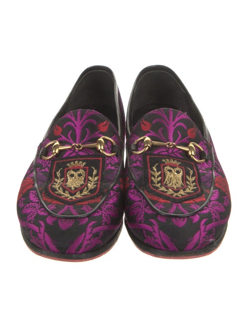 Gucci Horsebit Accent Printed Loafers