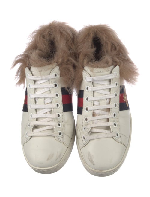 Gucci Sylvie Web Accent Leather Sneakers