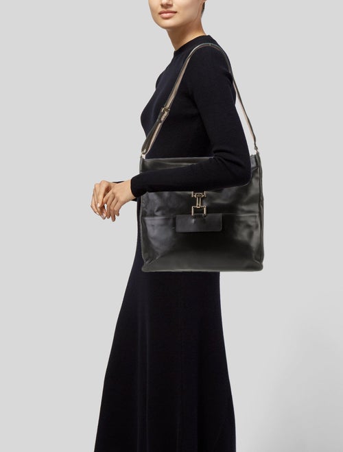 Gucci Leather Shoulder Bag Vintage