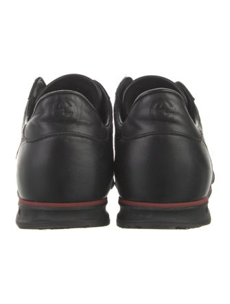 Gucci Web Accent Leather Sneakers