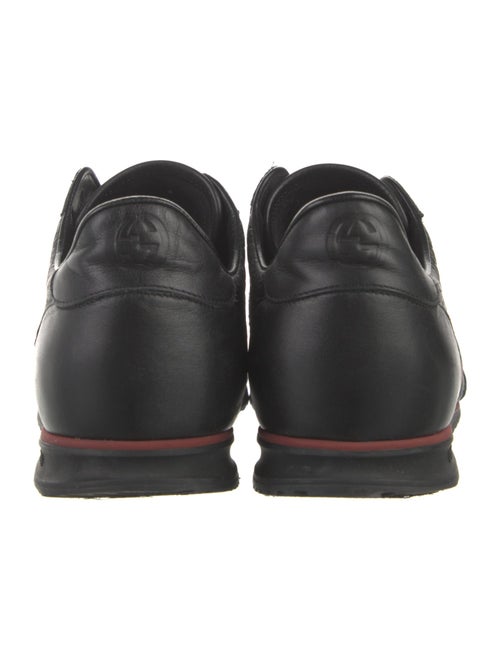 Gucci Web Accent Leather Sneakers