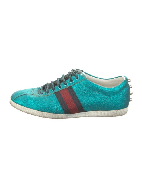 Gucci Web Accent Glitter Sneakers