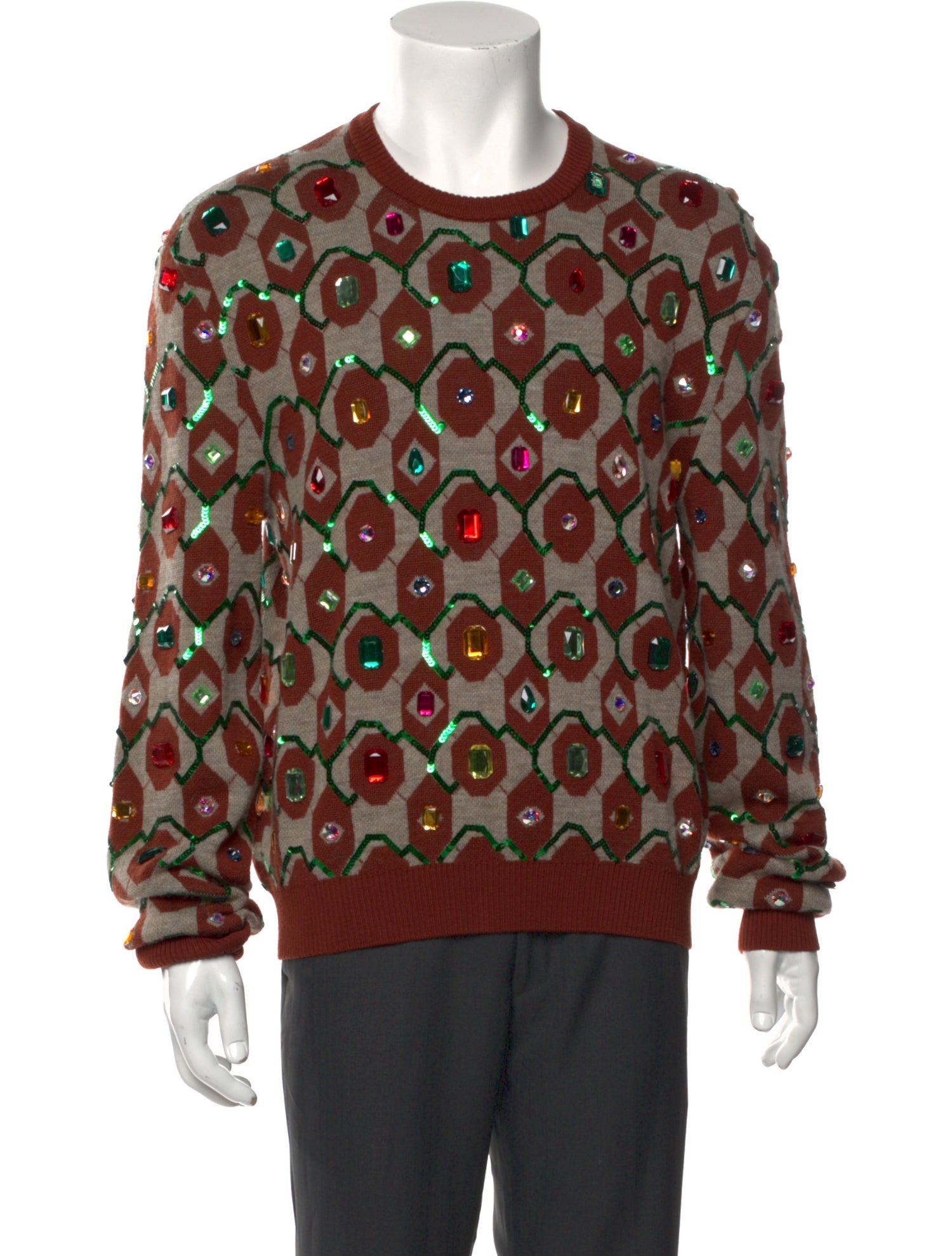 Gucci Wool Printed Pullover