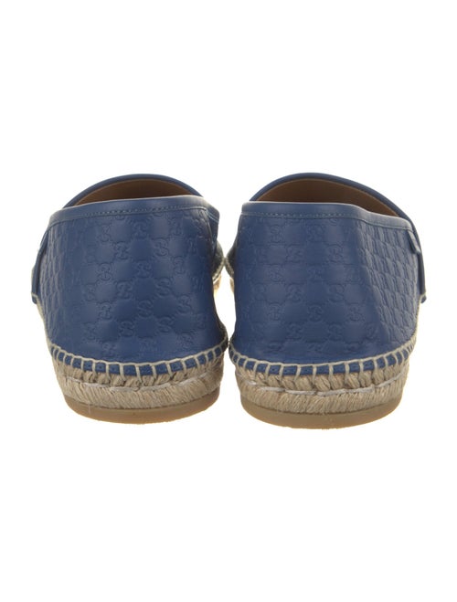 Gucci Leather Whipstitch Trim Slippers