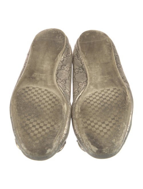Gucci Horsebit Accent Leather Ballet Flats