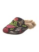 Gucci Horsebit Accent Floral Print Mules