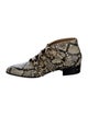 Gucci Leather Animal Print Boots