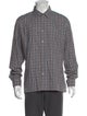 Gucci Plaid Print Long Sleeve Dress Shirt
