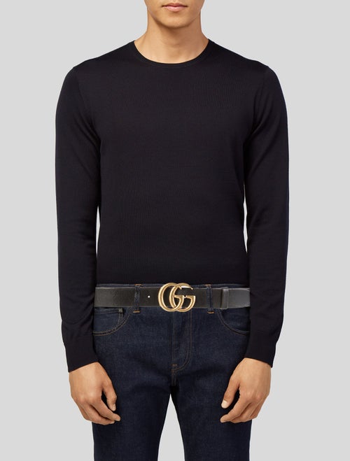 Gucci Double G Logo Leather Belt Kit