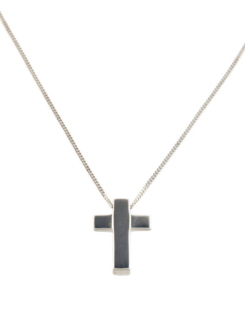 Gucci Vintage Cross Pendant Necklace