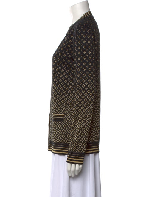 Gucci Printed V-Neck Sweater