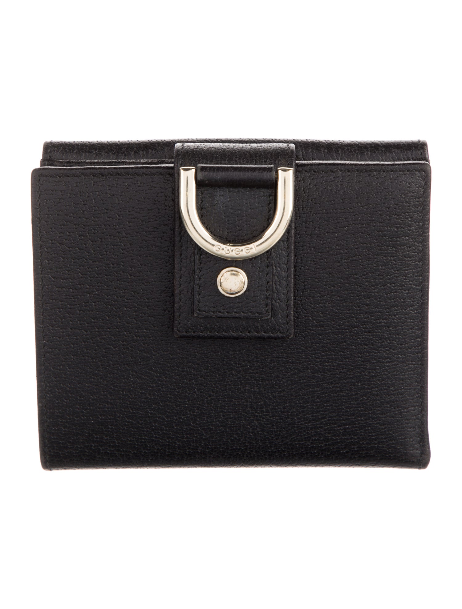 Gucci Abbey Insignia Leather Compact Wallet