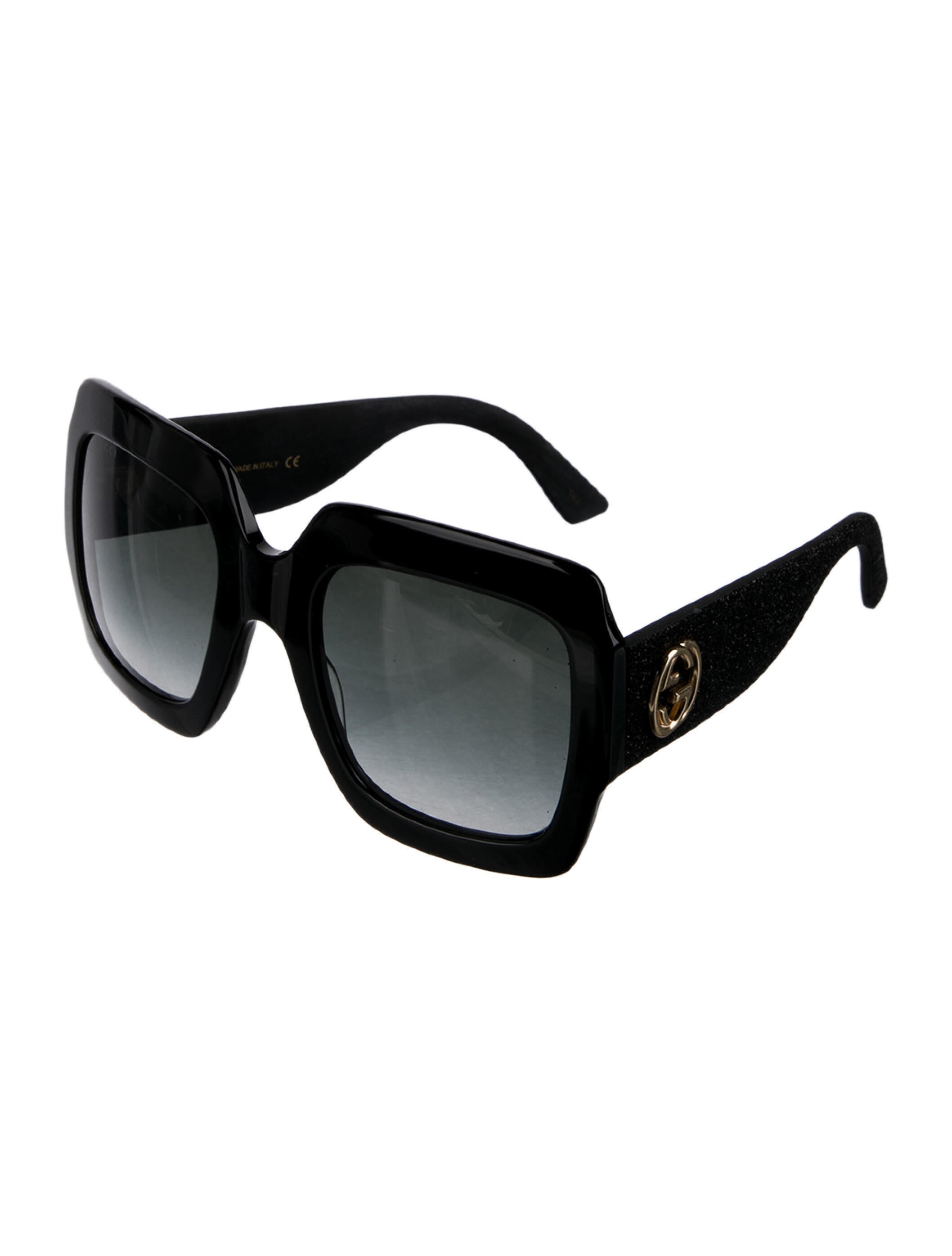 Gucci Interlocking G Logo Square Sunglasses