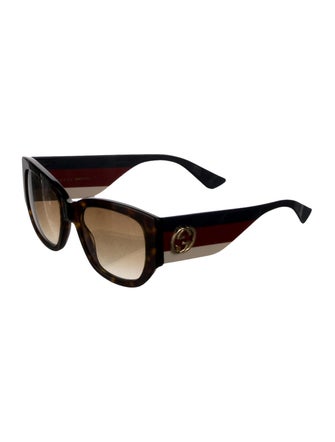 Gucci Interlocking G Logo Oversize Sunglasses