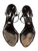 Gucci Horsebit Accent Patent Leather Sandals