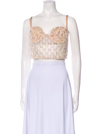 Gucci 2023 Square Neckline Crop Top