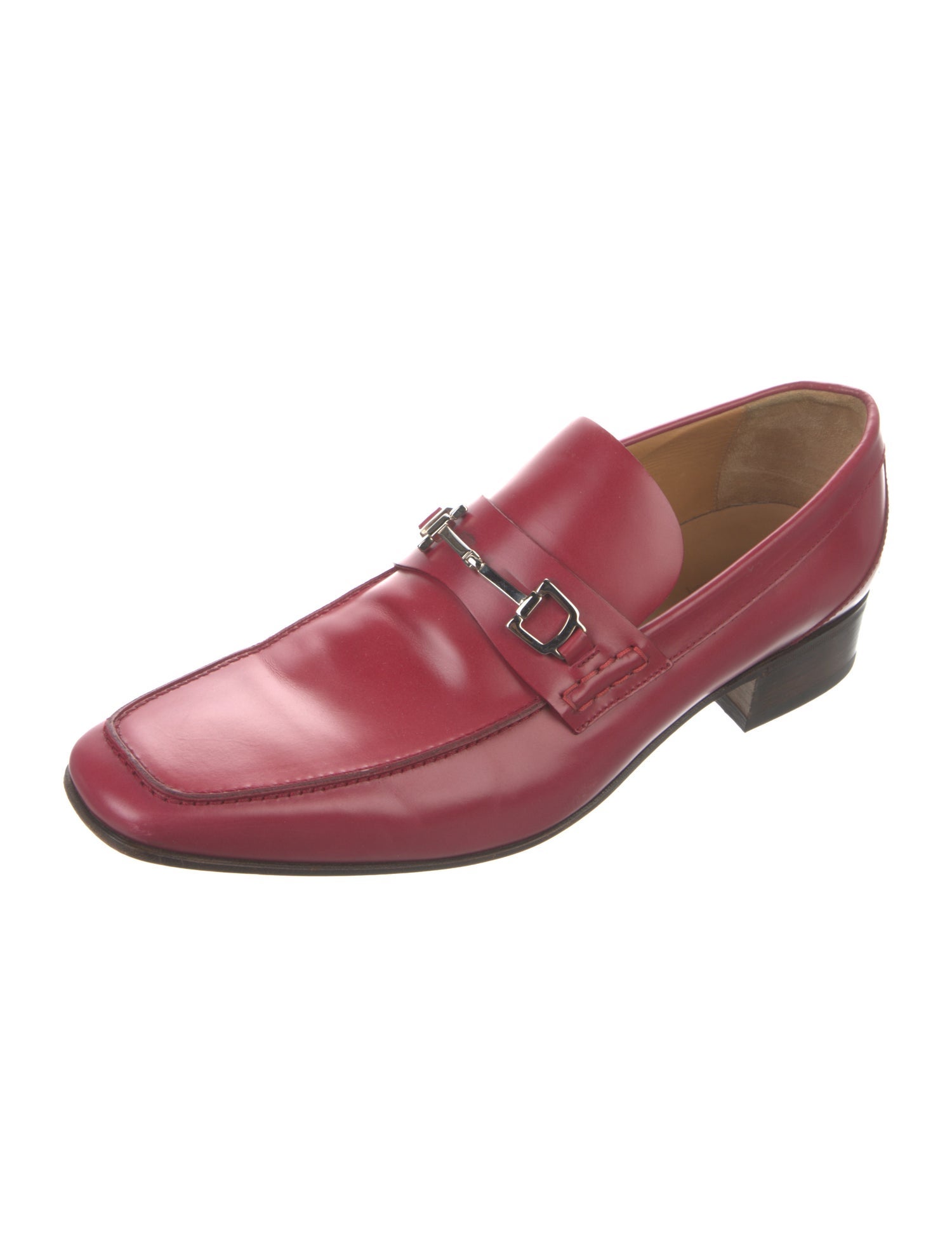 Gucci Horsebit Accent Leather Loafers