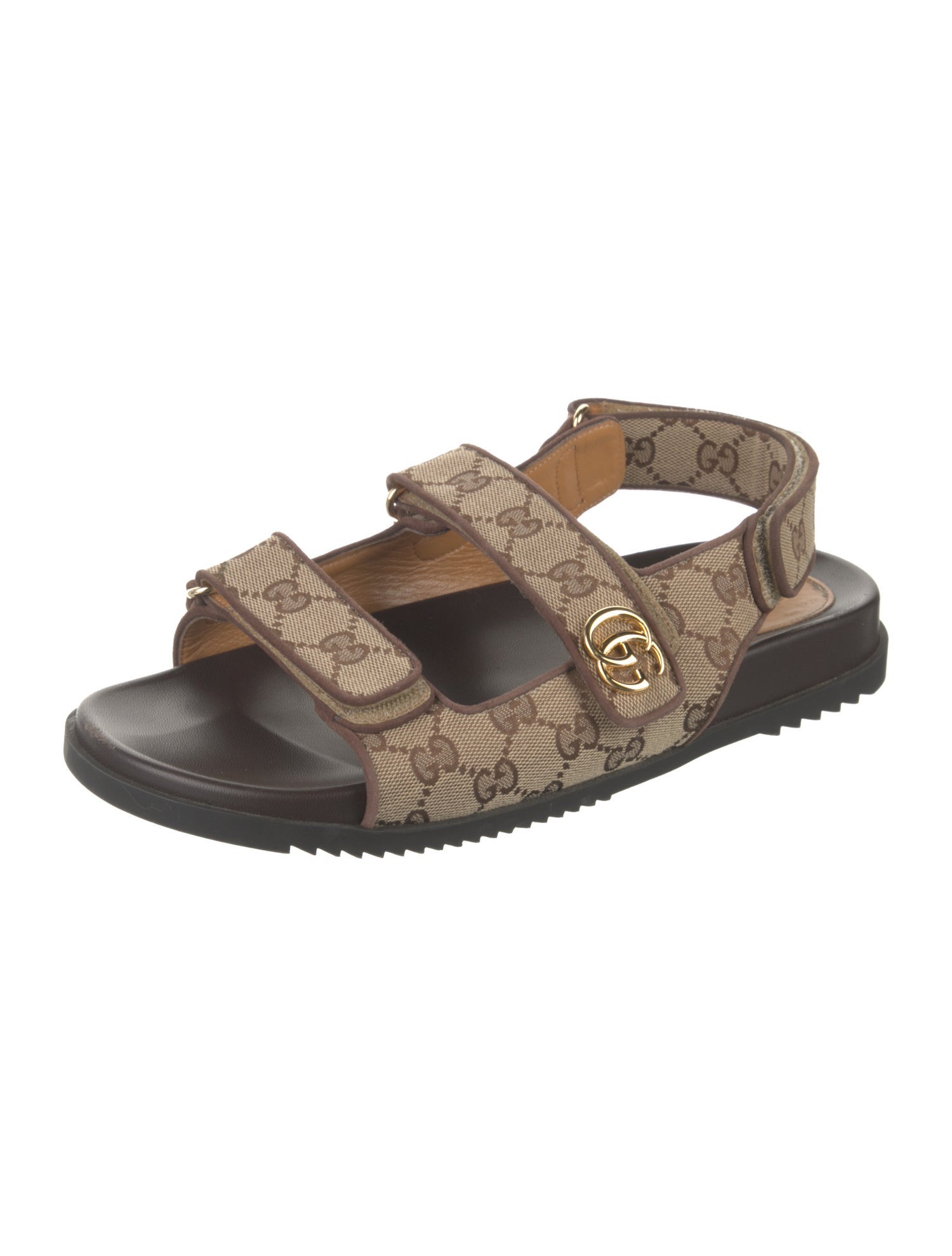 Gucci Canvas Printed Sandals